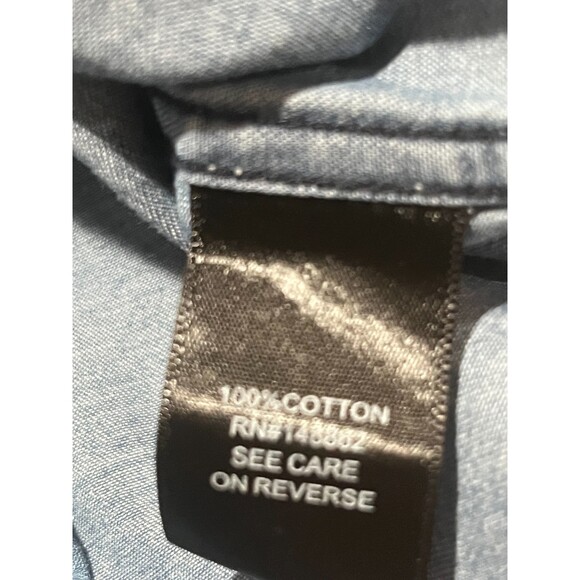 Torrid Jean Button Down Jean Shirt, Size 0/12 - Picture 8 of 10